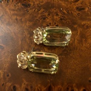 Banana Republic green crystal stud earrings